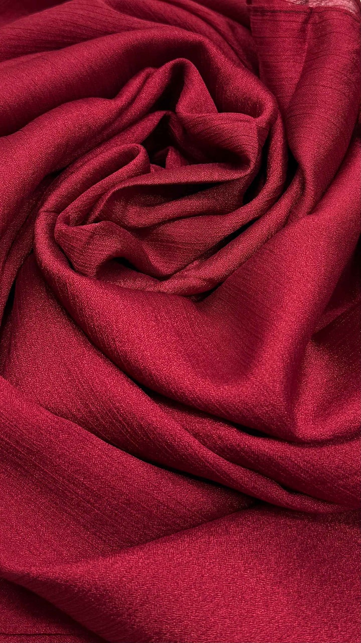 Crinkle Soft Silk Crushed Silk Hijab