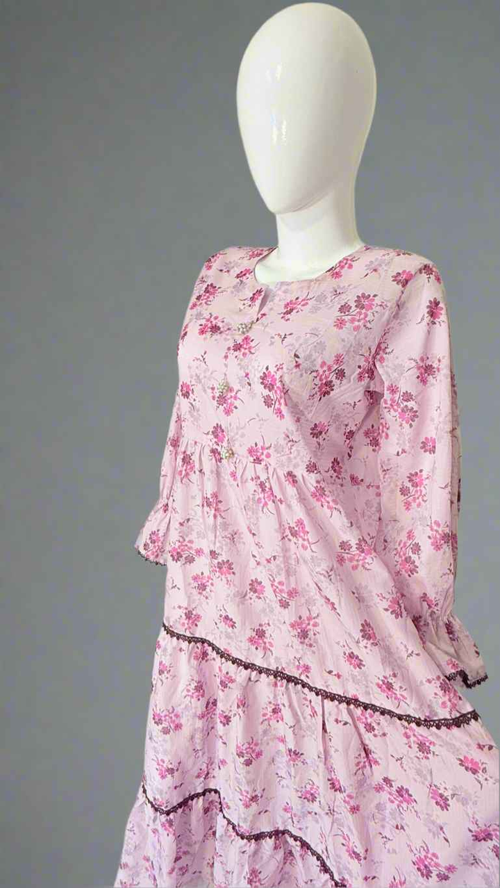 Lavender Floral Dress