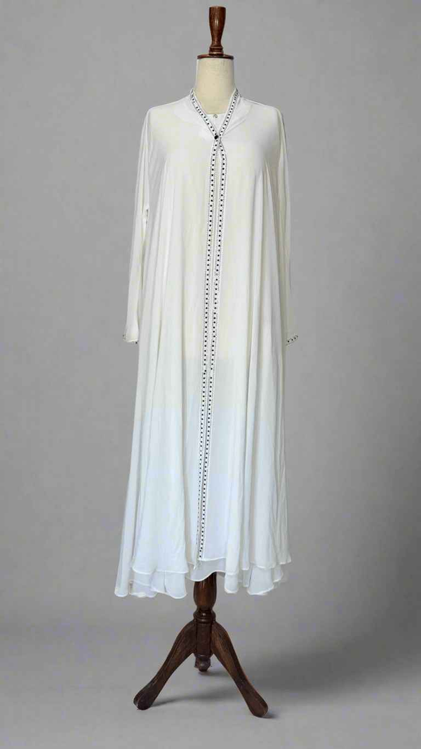 3-piece Stones Abaya (Free size) - Double Layer with matching Stroller