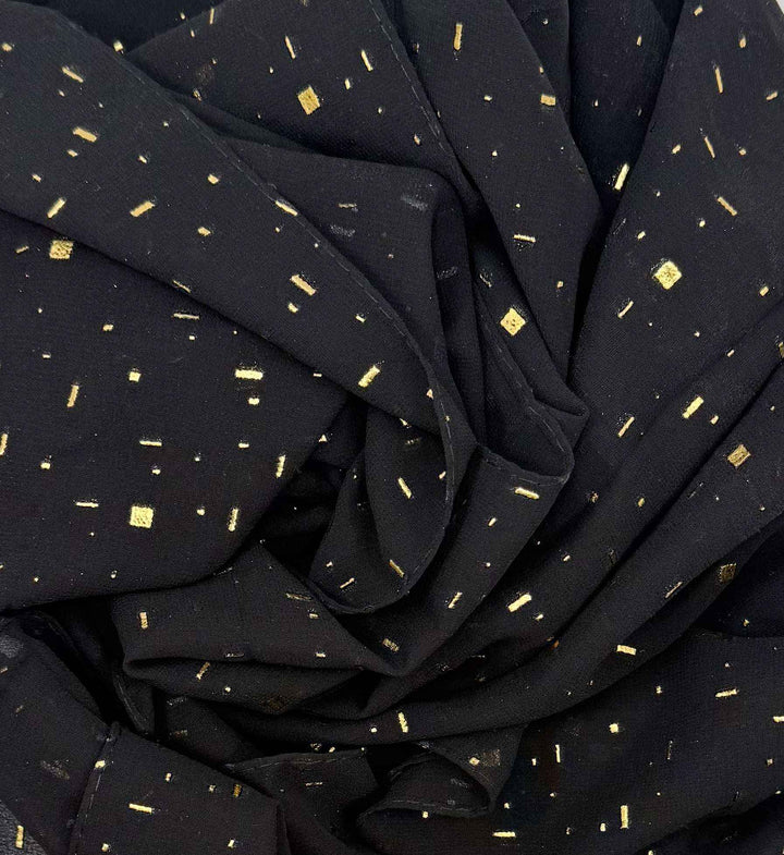 Golden Mukaish Hijab - Jilbabee