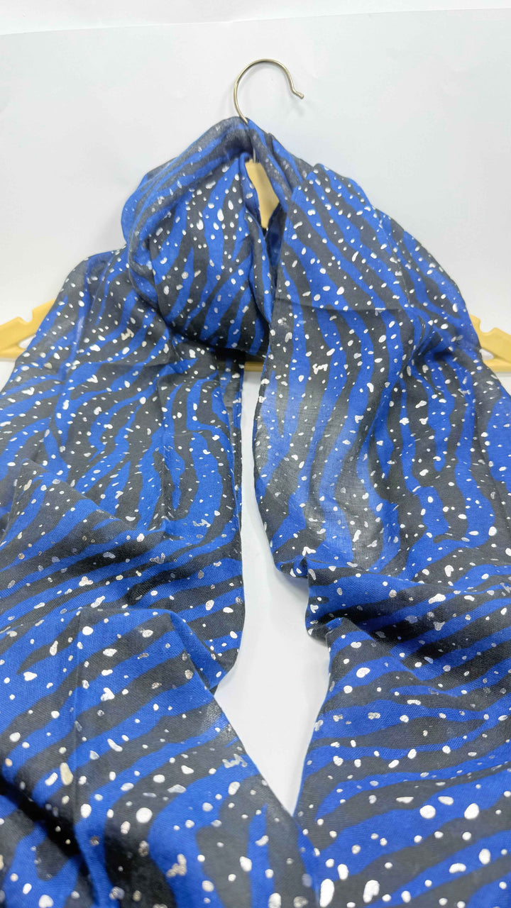 Turkish Lawn Cheeta Print With Silver Foil