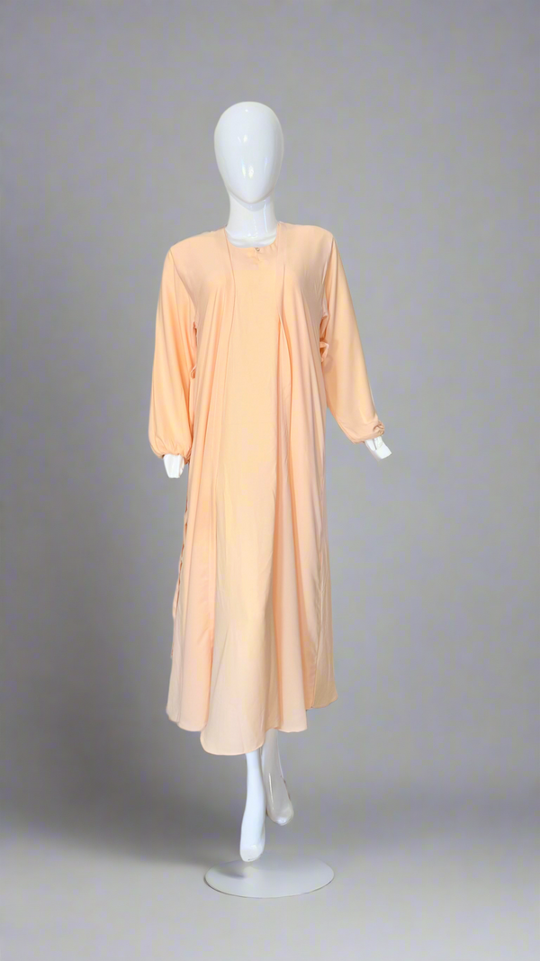 Plain Abaya front double style
