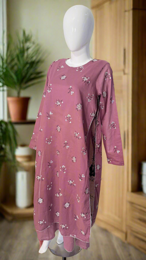 Lilic Chicken Kari Dresses with silver Embellished work and Tussles