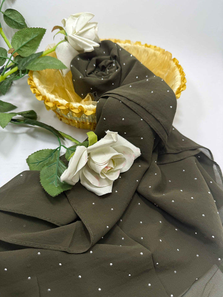 Soft Georgette Rine Stone Hijab