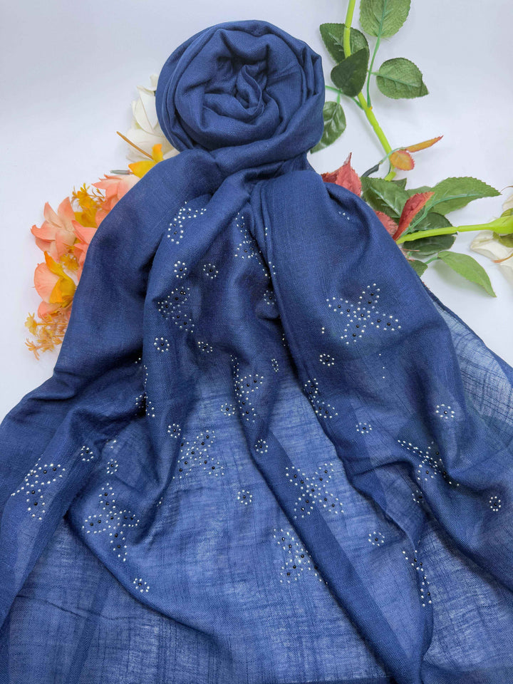 Silver Mukaish Hijab - Jilbabee