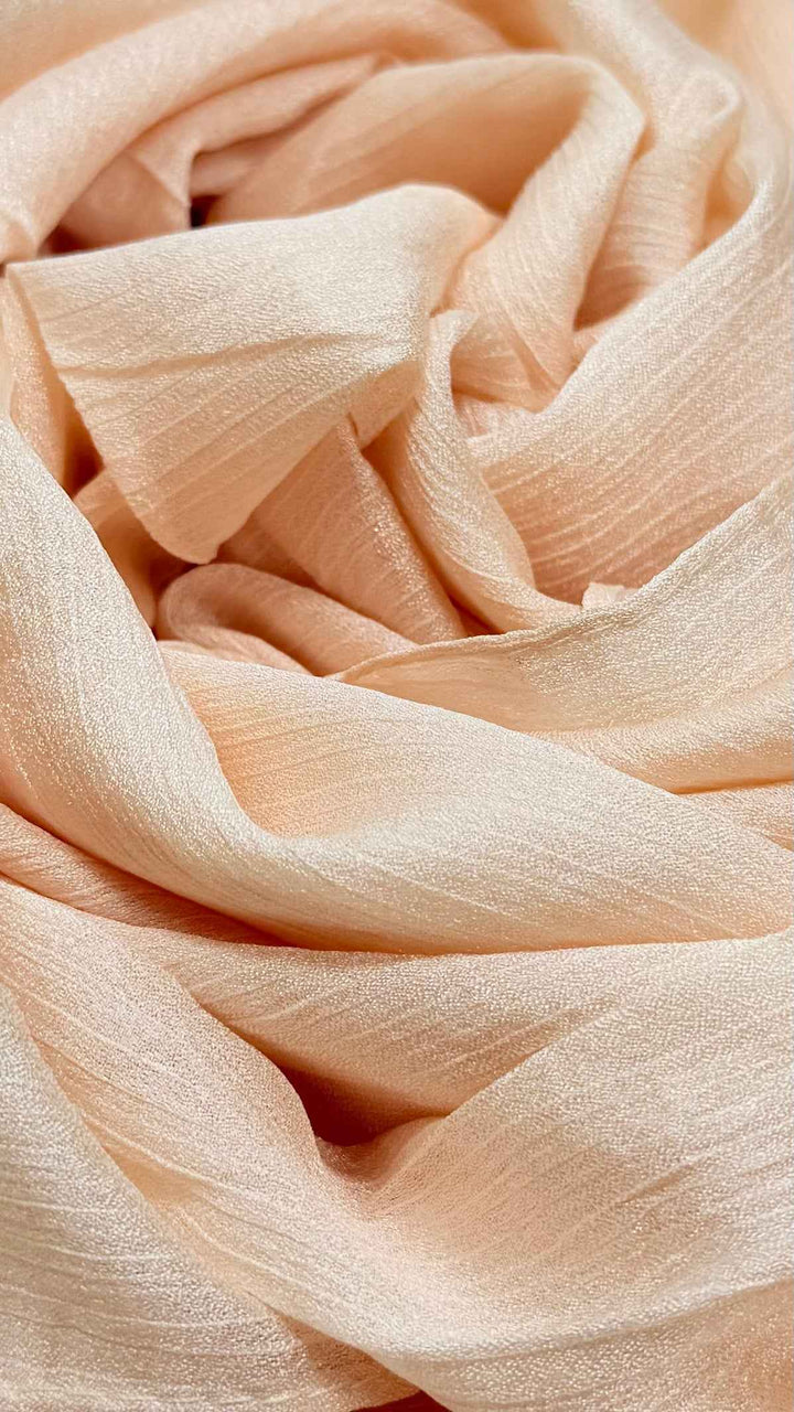 Crinkle Soft Silk Crushed Silk Hijab