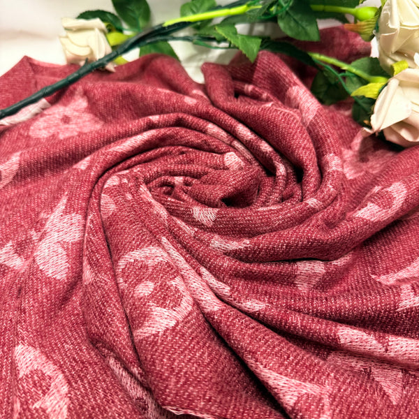 Wool Floral Print Hijab