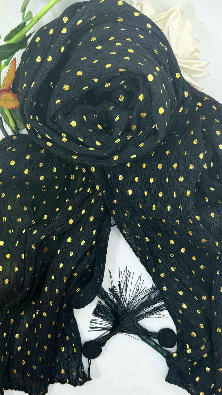 Lawn chunari Hijab with tussles - Jilbabee