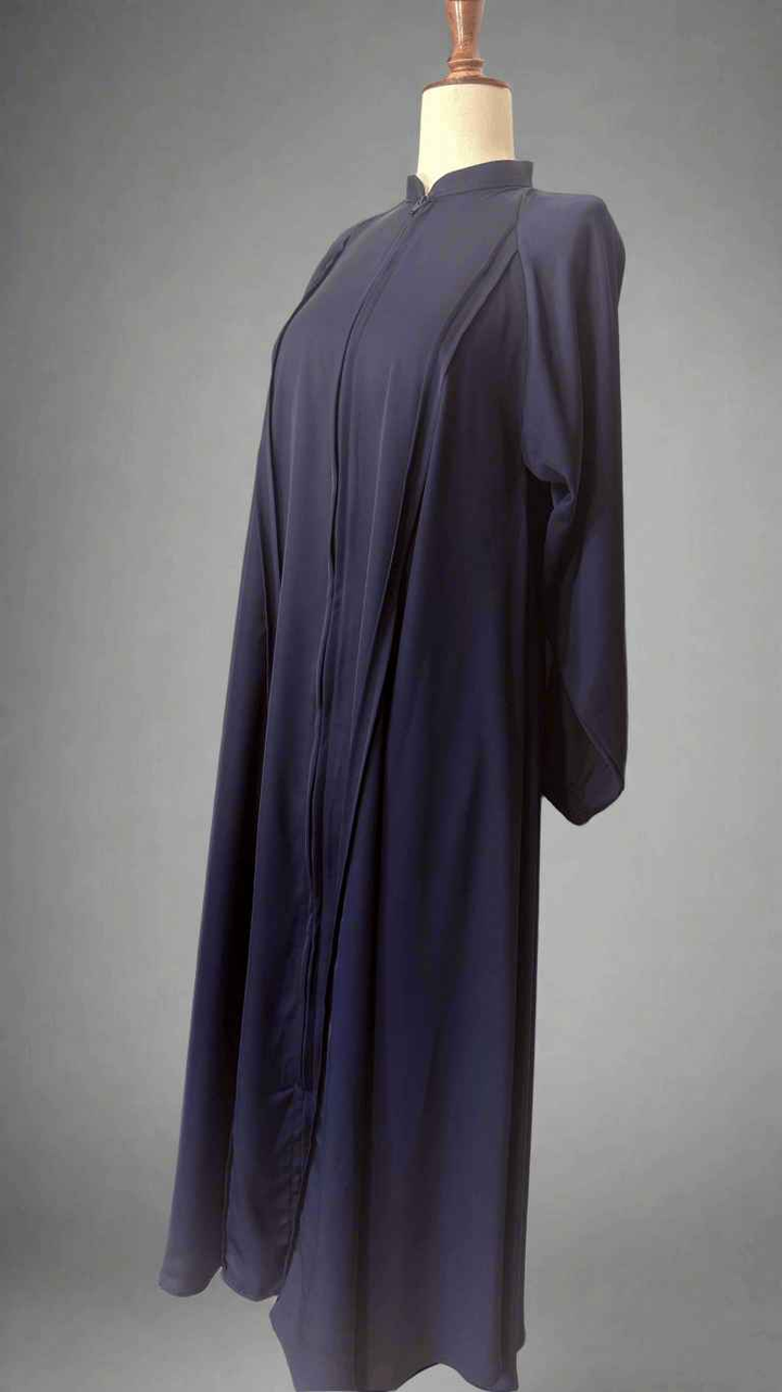 Maxi Zip Abaya with Plates
