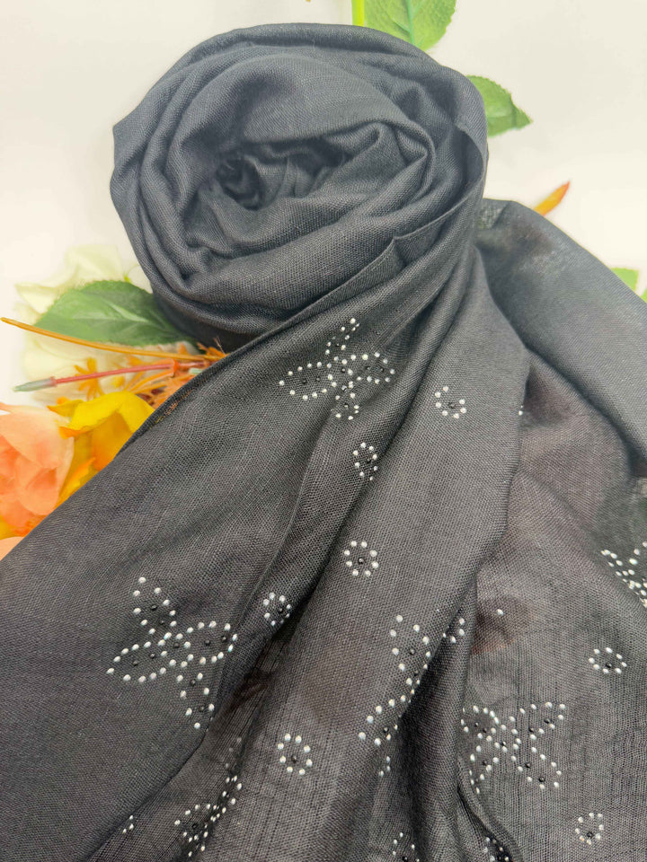 Silver Mukaish Hijab - Jilbabee