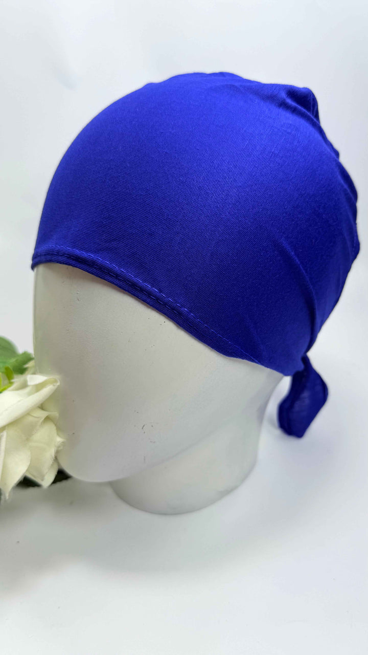 Jersey Cotton Hijab Tie-Back Cap