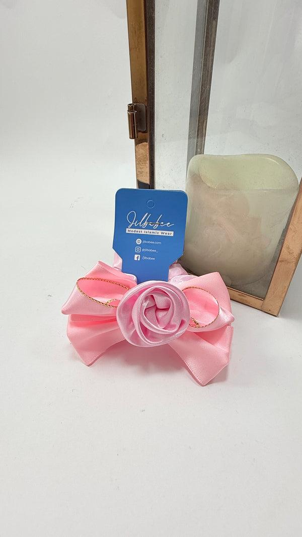 Silk Rose scrunchies
