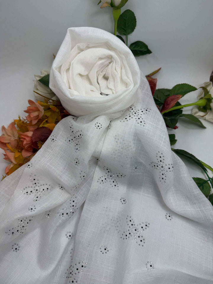 Silver Mukaish Hijab - Jilbabee