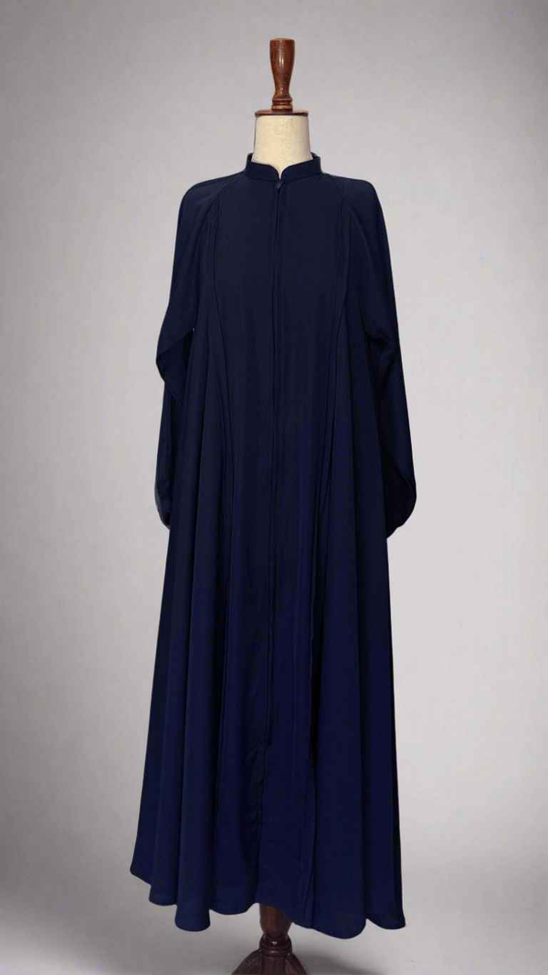 Maxi Zip Abaya with Plates