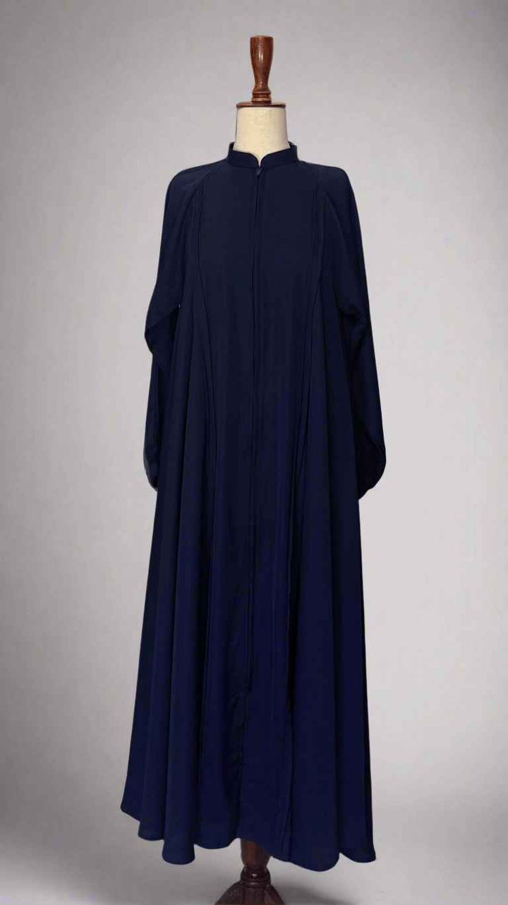 Maxi Zip Abaya with Plates