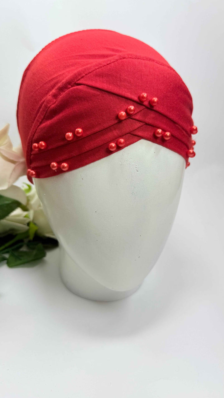 3D Layer Cap With Pearl