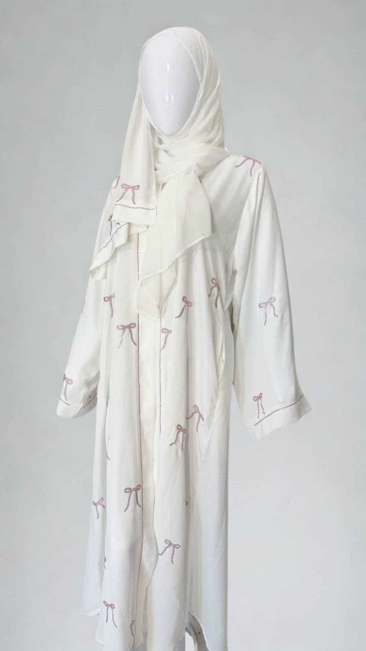 Fancy Tie Bow Abaya