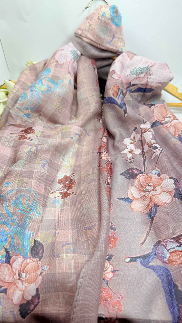 Digital Printed Lawn Hijab