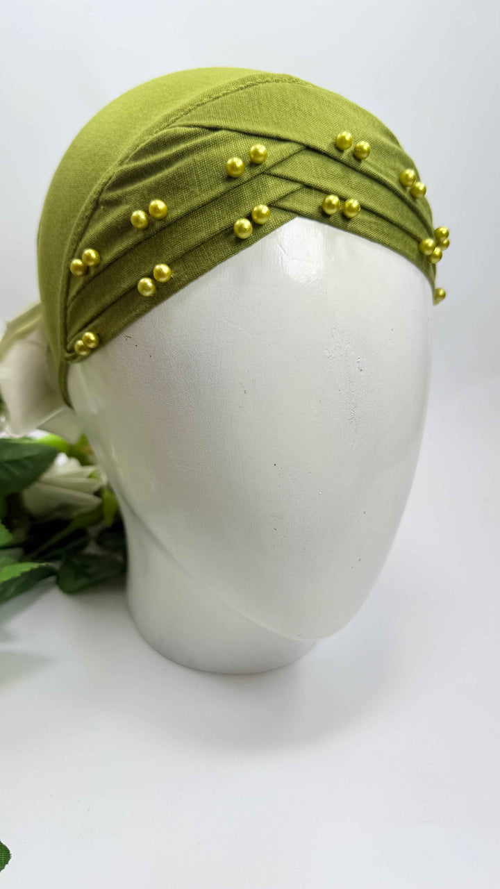 3D Layer Cap With Pearl