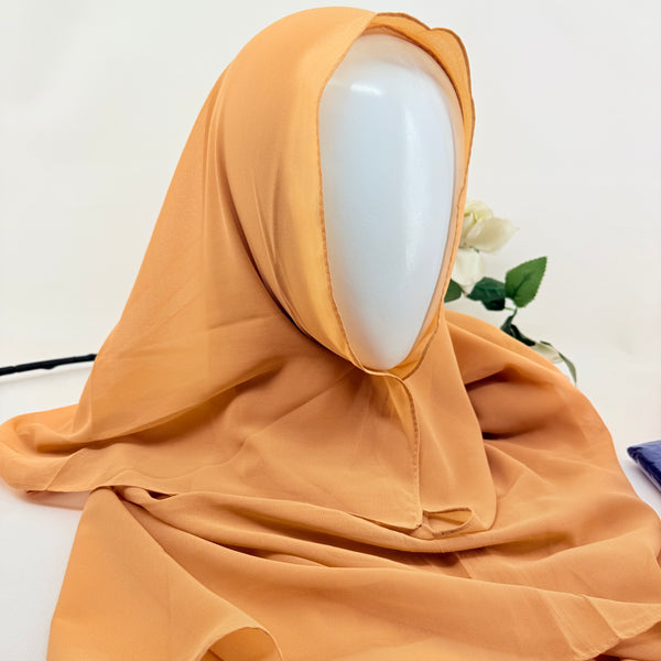 Bubble Chiffon Double loope Hijab