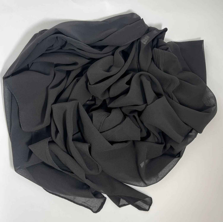 Bubble Chiffon Plain Georgette Hijab - Jilbabee