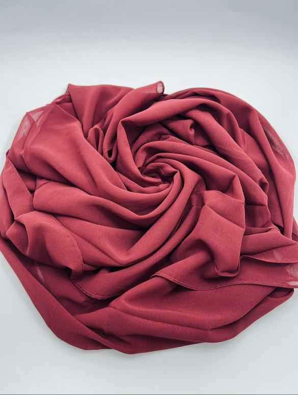 Bubble Chiffon Plain Georgette Hijab - Jilbabee