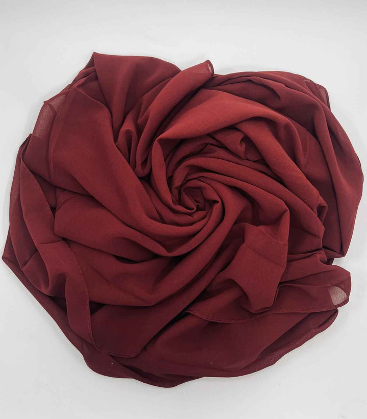 Bubble Chiffon Plain Georgette Hijab - Jilbabee