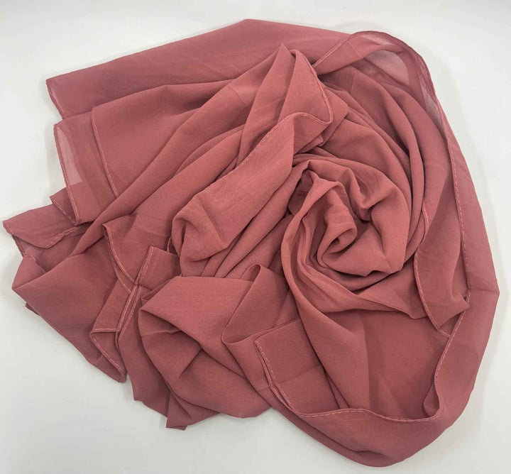 Bubble Chiffon Plain Georgette Hijab - Jilbabee