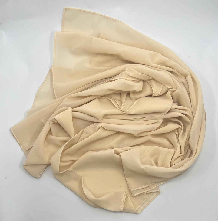 Bubble Chiffon Plain Georgette Hijab - Jilbabee