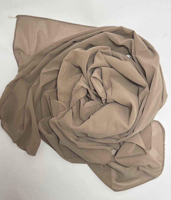 Bubble Chiffon Plain Georgette Hijab - Jilbabee