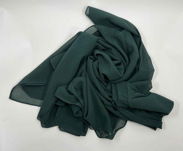 Bubble Chiffon Plain Georgette Hijab - Jilbabee