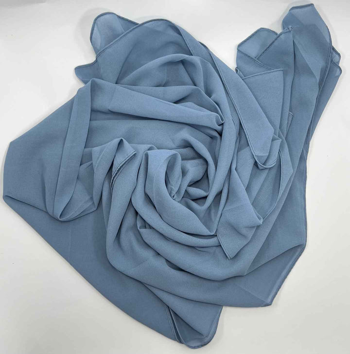 Bubble Chiffon Plain Georgette Hijab - Jilbabee
