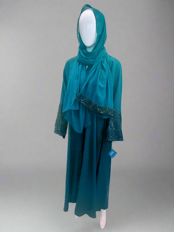 Zinc Fancy Abaya with Matching Hijab
