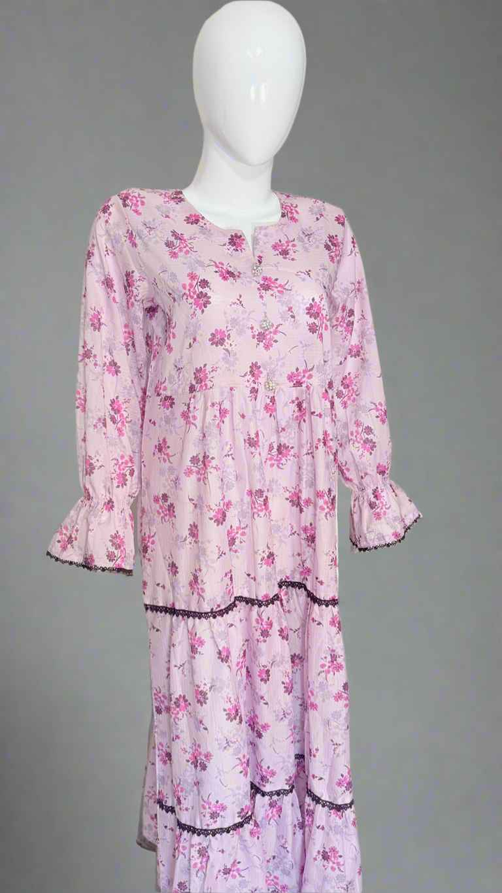 Lavender Floral Dress