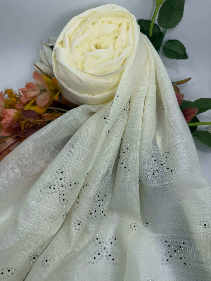 Silver Mukaish Hijab - Jilbabee