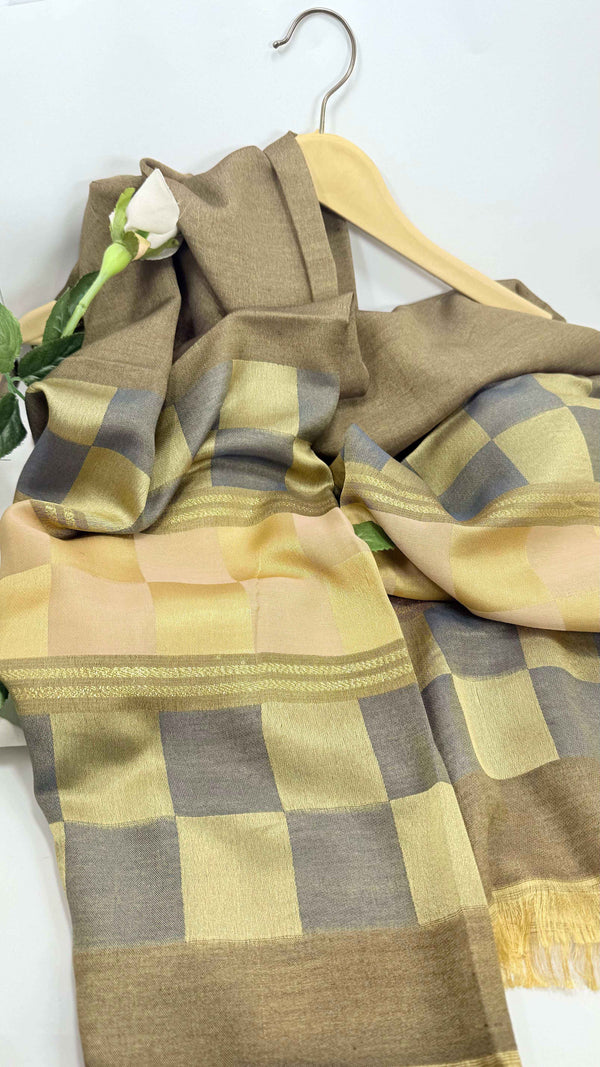 Napoleon silk checks Hijab - Jilbabee