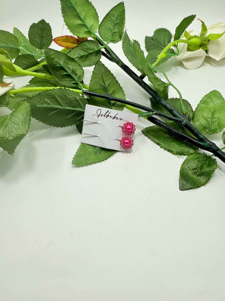 Flower pin with pearl - Jilbabee