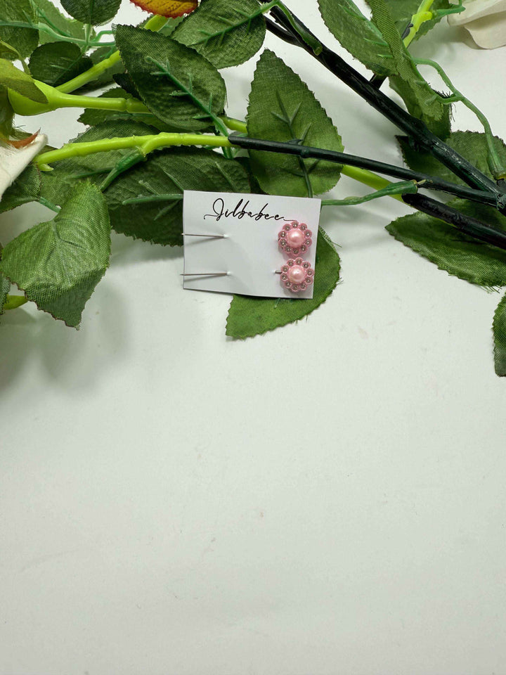Flower pin with pearl - Jilbabee