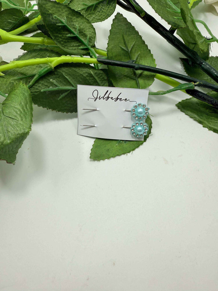 Flower pin with pearl - Jilbabee