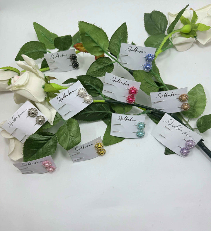 Flower pin with pearl - Jilbabee