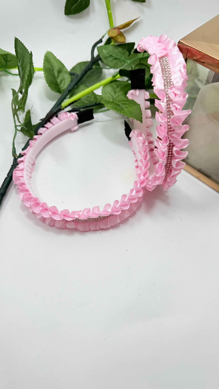 Fancy Frill with silver Stones Hair band