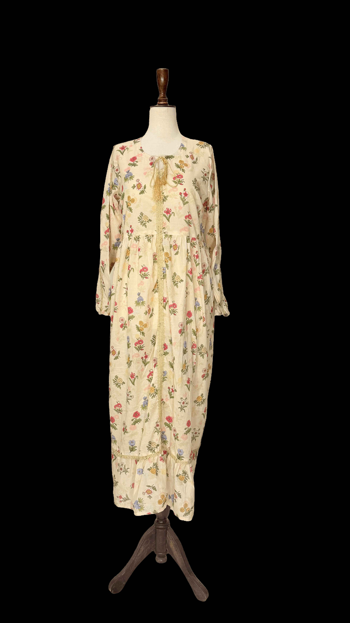 Lime Flora Long Dress