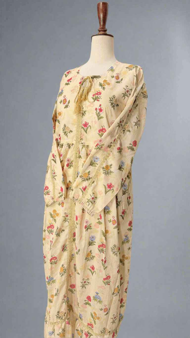 Lime Flora Long Dress